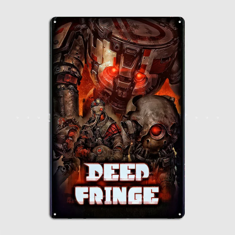 Deep Fringe Sci-Fi Poster Metal Sign Bedroom Indoor Outdoor Home Decor Bar Custom Posters Wall Room Decorations