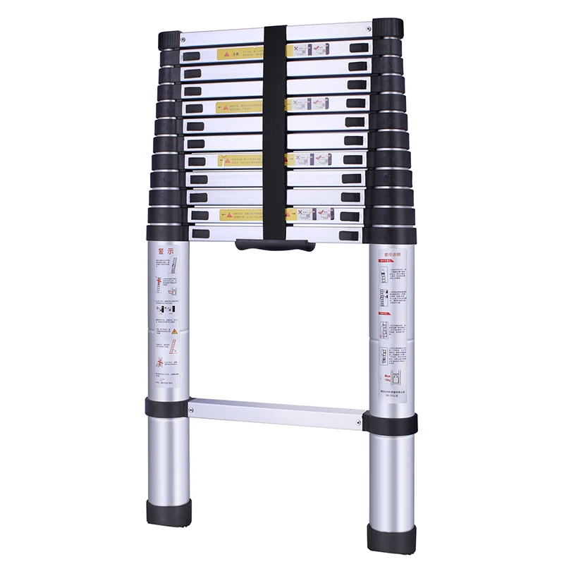 Uni-Silent Steps Folding Telescopic Aluminum Ladder Extension Ladder Retractable Foldable Ladder FL-T1044