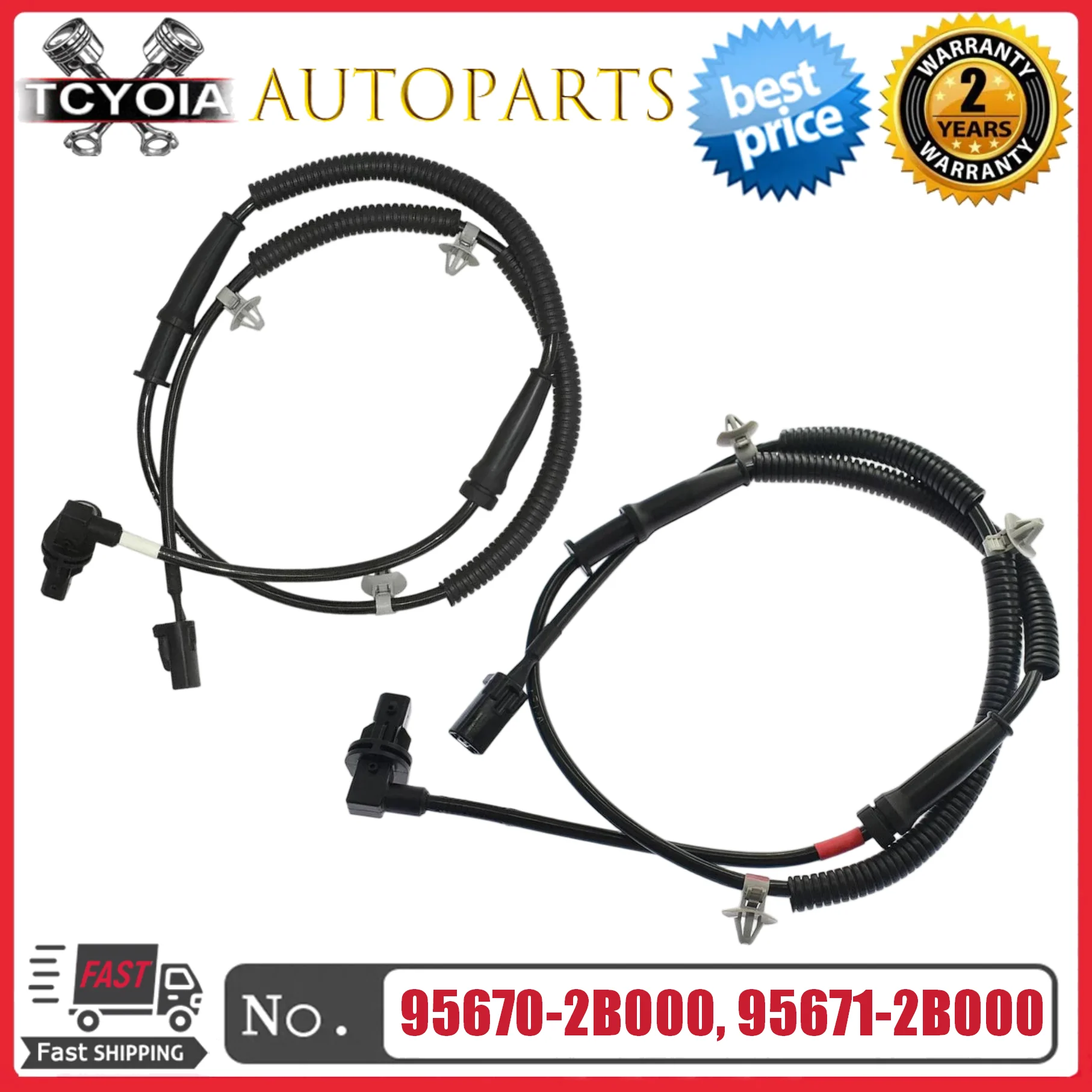 

Датчик скорости колеса ABS передний левый/правый 95670-2B000 95671-2B000 для Hyundai Santa Fe 2007-2009 2.7L 3.3L