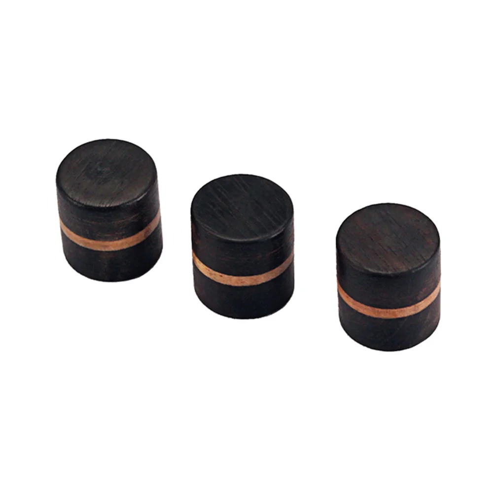 

3Pcs Rosewood Guitar Bass Knobs Durable Replacement Fits Concentric Import Split Shaft Pots Knobs Amp Effect Pedal