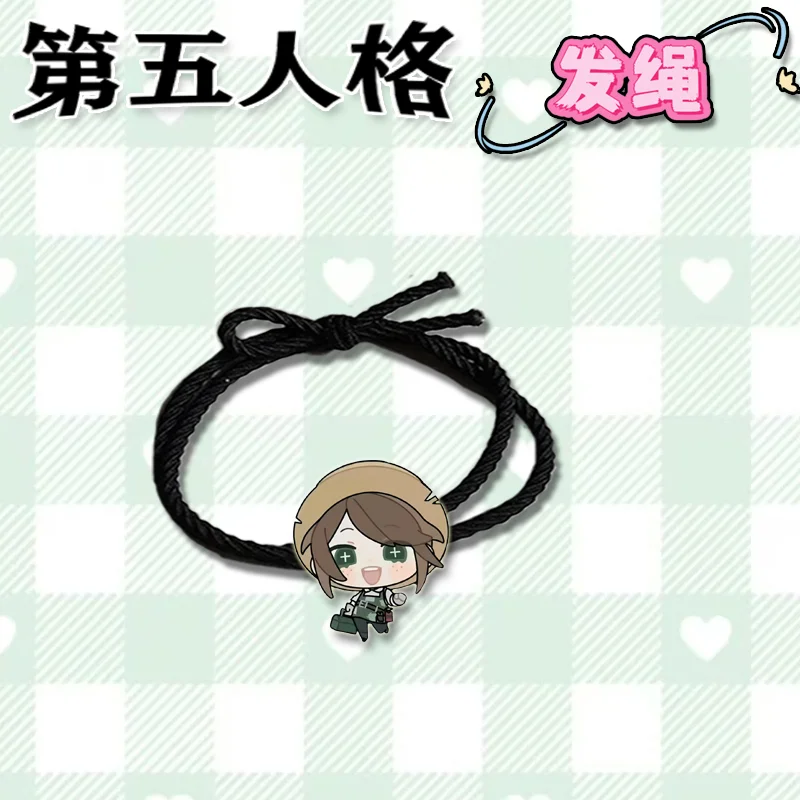 12 шт. Identity V аниме Luca Balsa Эмма Вудс веревка для волос Kawaii Высокая эластичность повязка на голову с героями мультфильмов для девочек и женщин аксессуары для волос подарки