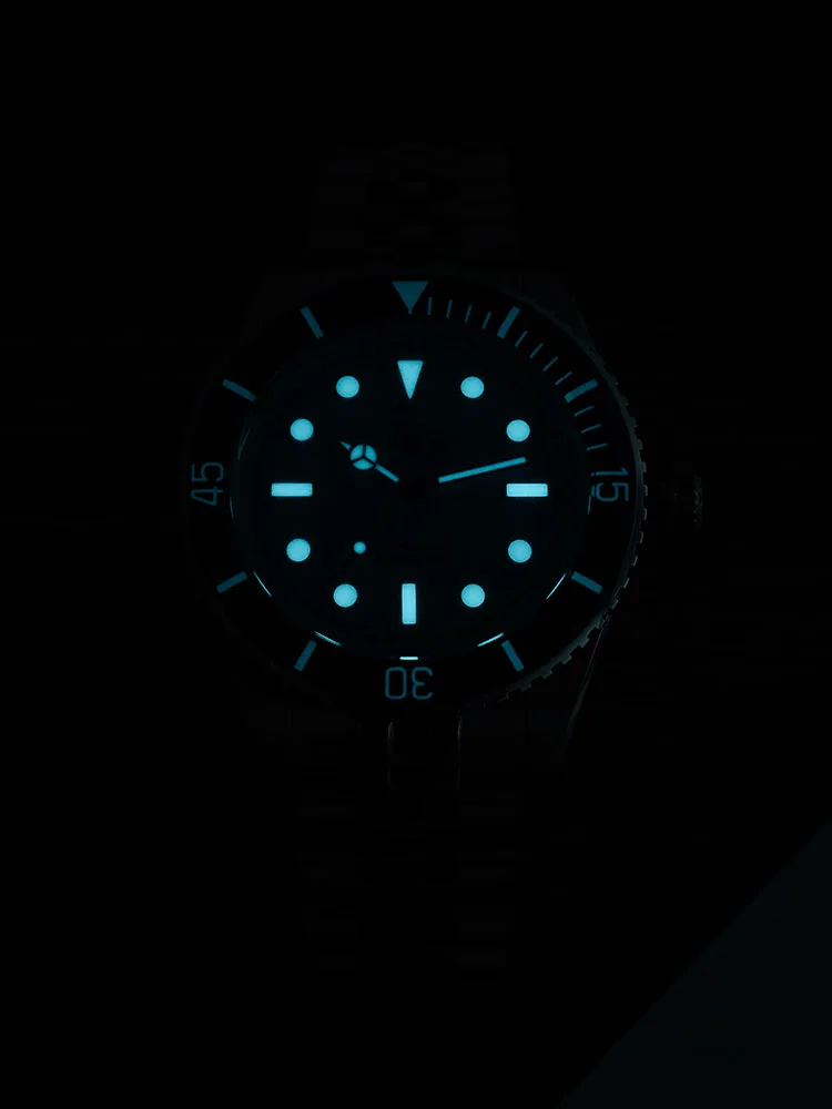 San Martin Vintage Luxury Men Dive Watch 40mm NH35 Automatic Mechanical Sapphire Bezel J-type Bracelet Waterproof 200m SN0133 - view 6