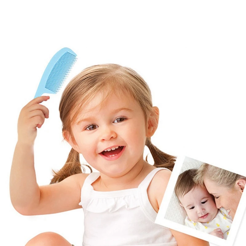 2pcs/set Soft Toddler Brush Comb Brush Cartoon Baby Hairbrush Newborn Hair Brush Infant Comb Kids Head Massager Baby Care Brush