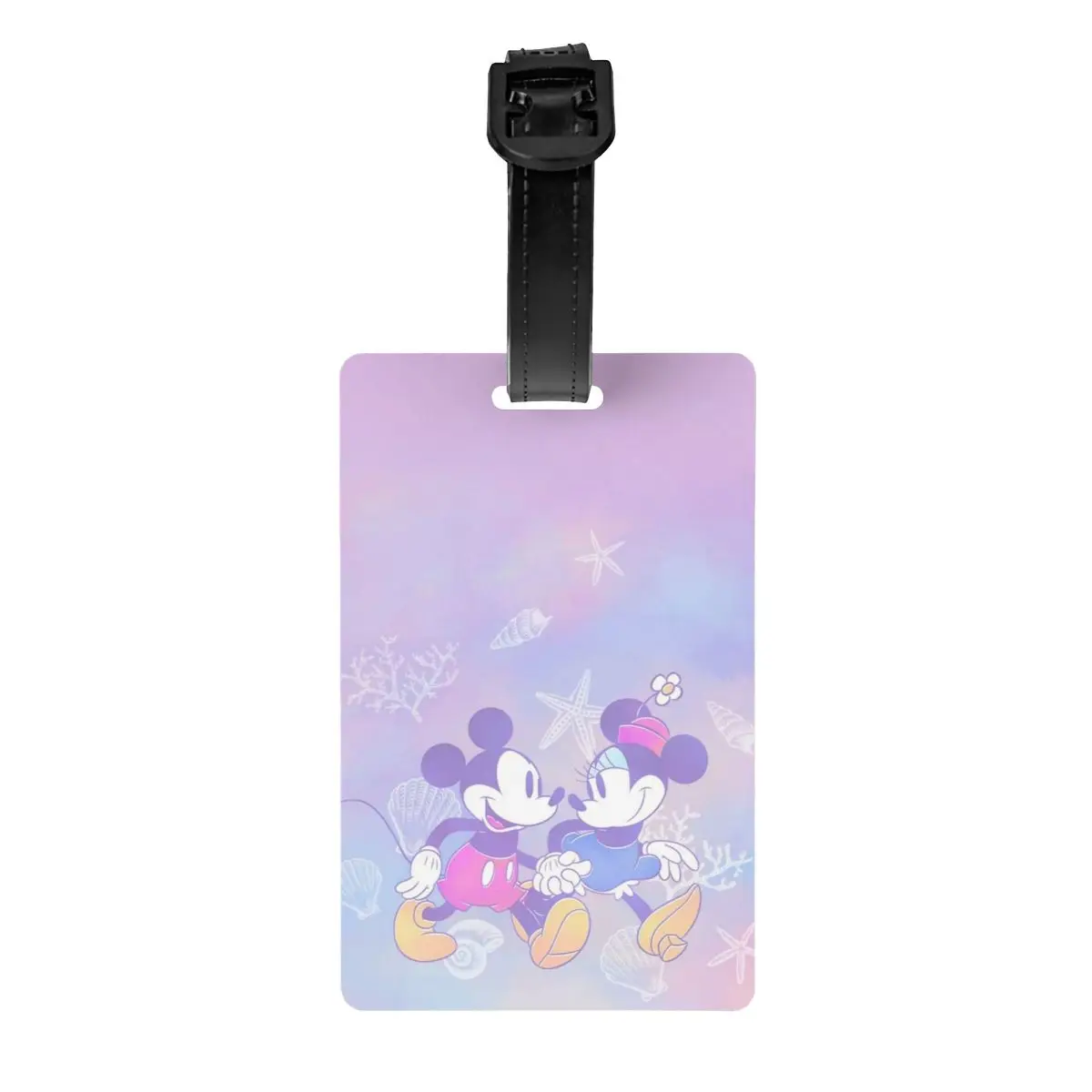 

Пользовательские багажные бирки с Минни Маусом и Микки для чемоданов, забавные багажные бирки с героями мультфильмов, идентификационная этикетка с обложкой для конфиденциальности