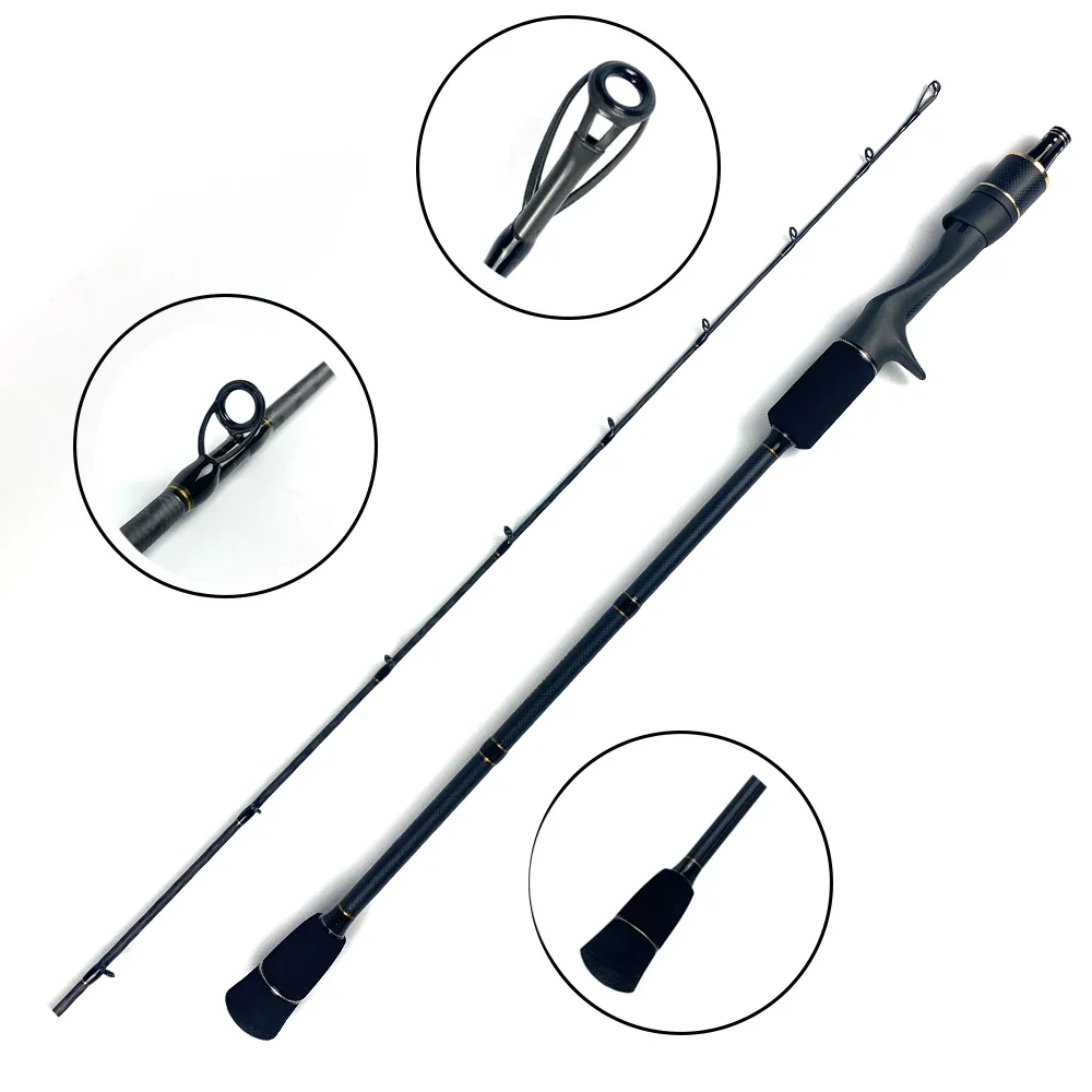 

Fishing Slow Jigging Rod Two Sections 1.9m Trolling Verr Carbon Fuji Fishing Trolling Rods GuideSea Slow 10lb Saltwater