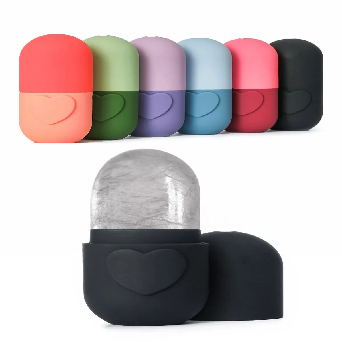 Love Upgraded Gesichts- und Augen-Eisroller – Gesichtsmassagegerät für die Hautpflege – wiederverwendbare Silikon-Eisform für frische und kühle Haut