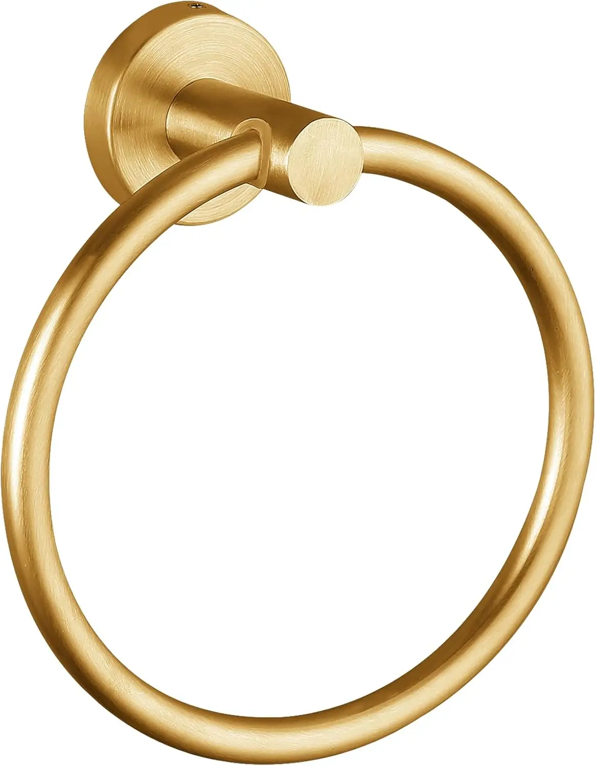 

Wall-Mounted Stainless Steel Towel Ring & Rack Simple Design Gold Finish For Bathroom & Kitchen