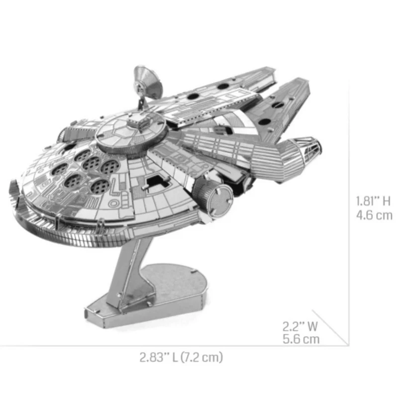 Modelo de montagem diy de quebra-cabeça de metal 3D, kit de construção educacional de quebra-cabeças para colecionadores e fãs adultos