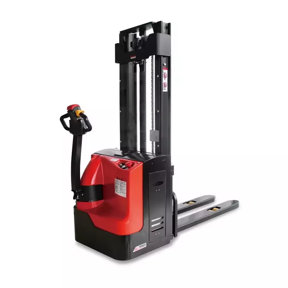 Mini 1 Ton 1.2 Ton 1.4Ton 1.6Ton Capacity Battery Electric Pallet Stacker 4m Lifting Height Forklift Stacker