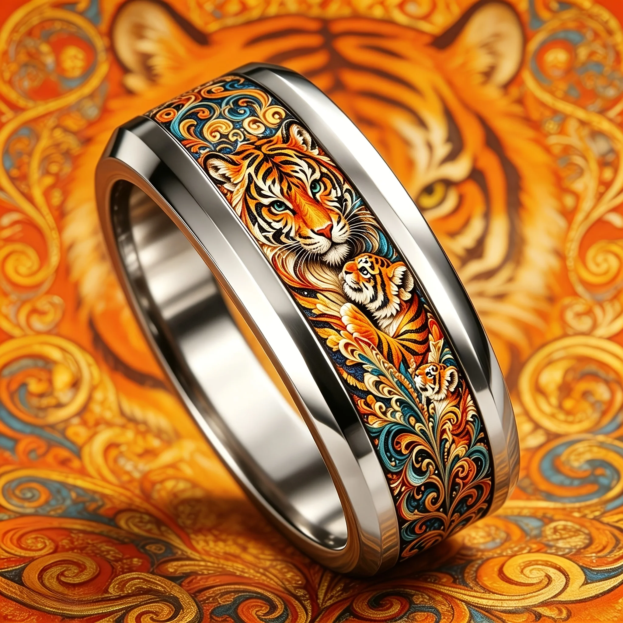 4Pcs/set Art Personality Animals Stainless Steel Rings Marriage Rings Man Jewelry Promise Stainless Steel Rings Set