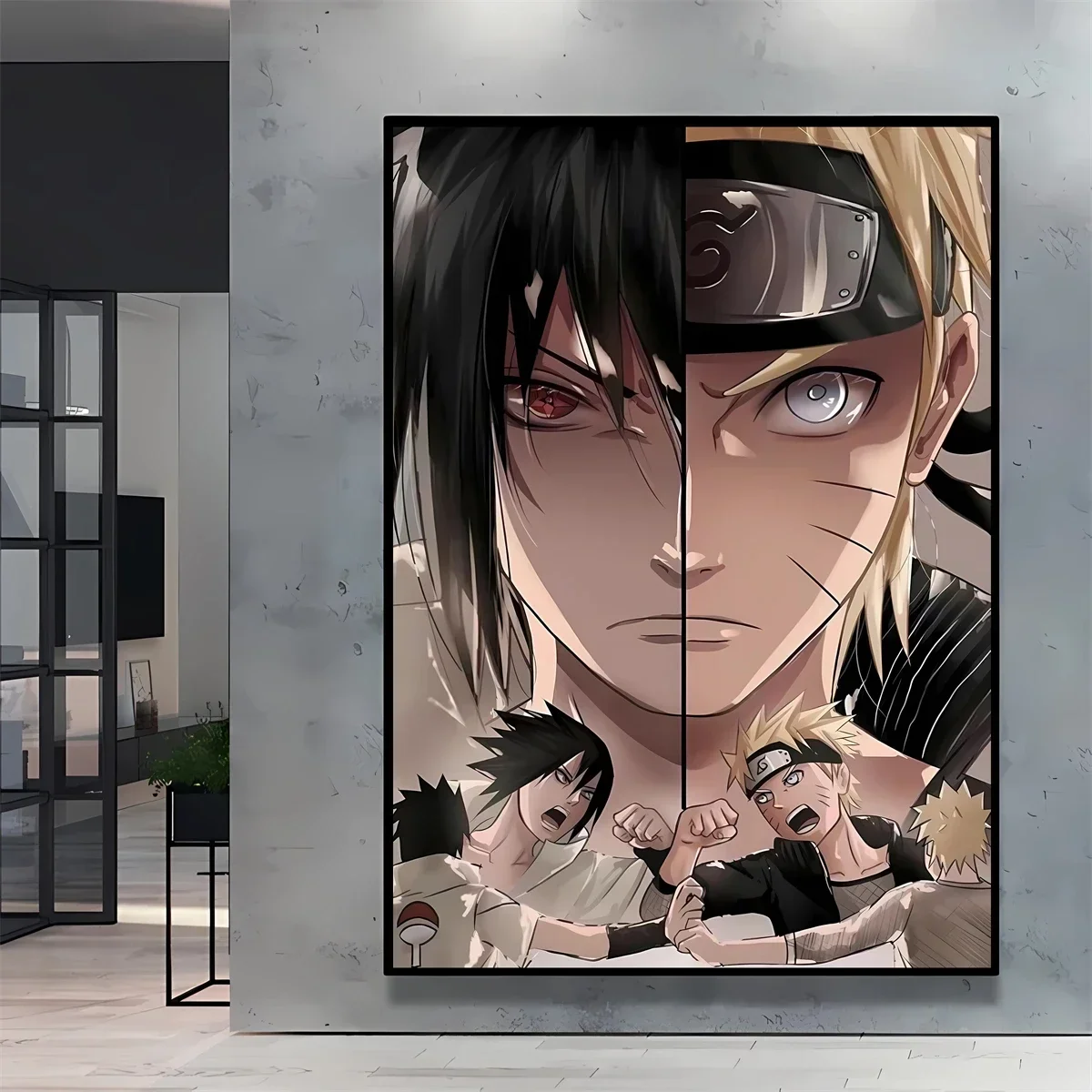 

Japan Anime Naruto Poster Mural Canvas Painting Cartoon Figure Sasuke Art Wall Painting Bedroom Decor Cuadros Classic Kids Gift