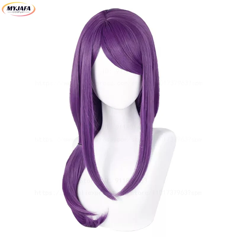 High Quality Kamishiro Rize Cosplay Wig 70cm Purple Heat Resistant Synthetic Hair Anime Cosplay Wigs + Wig Cap