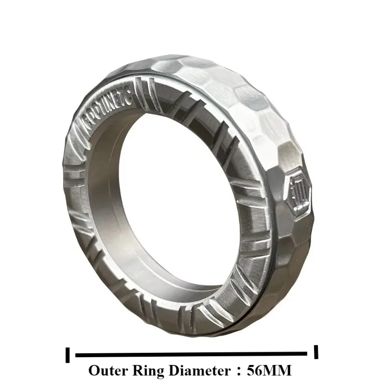 Rueda de trinquete, anillo de párrafo, tarjeta de empuje magnética, deslizador mecánico giratorio EDC, Metal, alivia el estrés, juguete antiestresse