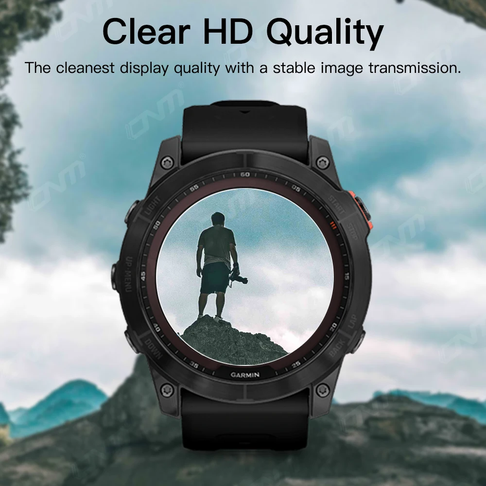 กระจกนิรภัย 9H สําหรับ Garmin Fenix 7X 6X Pro 7 6 7S 6S 5 5S อุปกรณ์เสริมป้องกันหน้าจอแก้ว ultra-HD CLEAR Anti-Scratch ฟิล์ม