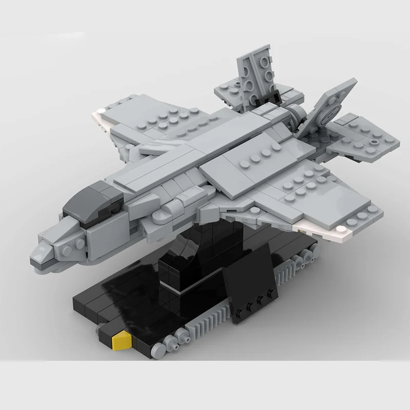 F-35 Multi-Purpose Fighter Model MOC Building Bricks War Equipment Modular Technology Gifts Holiday Assemble Children Toys Suit