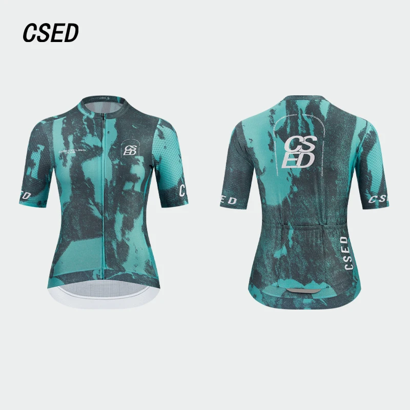 

Женская велосипедная майка CSED: облегающая, с коротким рукавом, дышащая, быстросохнущая, с возможностью индивидуального дизайна