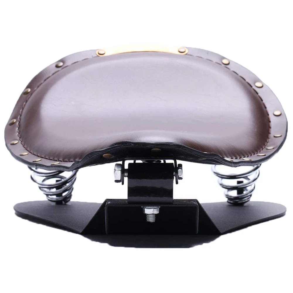 العالمي موتو بوبر دراجة نارية مقعد منفرد المروحية السرج خمر وسادة أجزاء ل هارلي ديفيدسون الحديد 883 سبورتستر سوفتيل #4