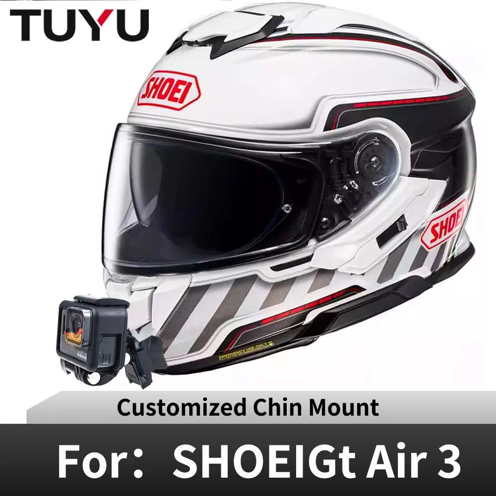 For SHOEI Gt Air 3 Customized Helmet Chin Mount for GoPro 13 12 11 DJI Action 6 5pro 4 3 Insta360 X5 X4 X3 AcePro2 Action Camera