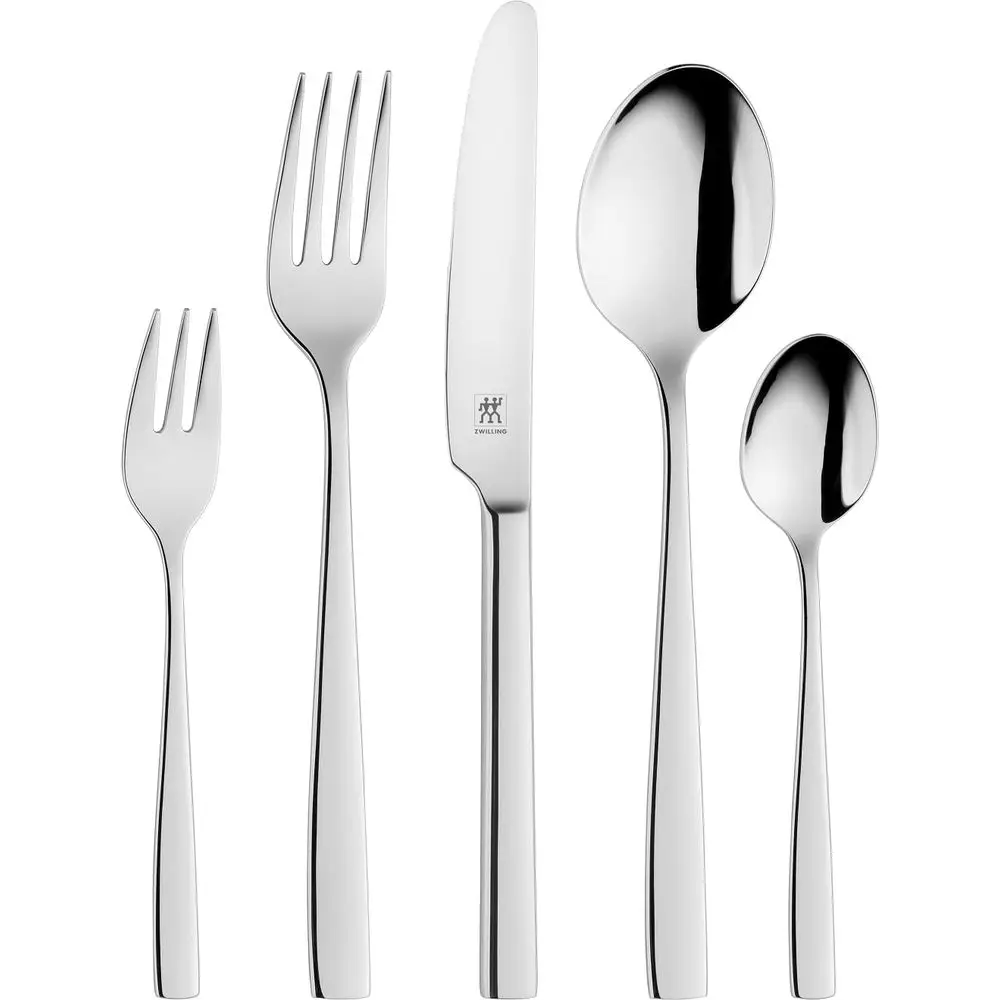 Roseland Cutlery Set, 30 Pieces, or 6 People, Dishwasher Sae, StainlSteel, Polished, Silver