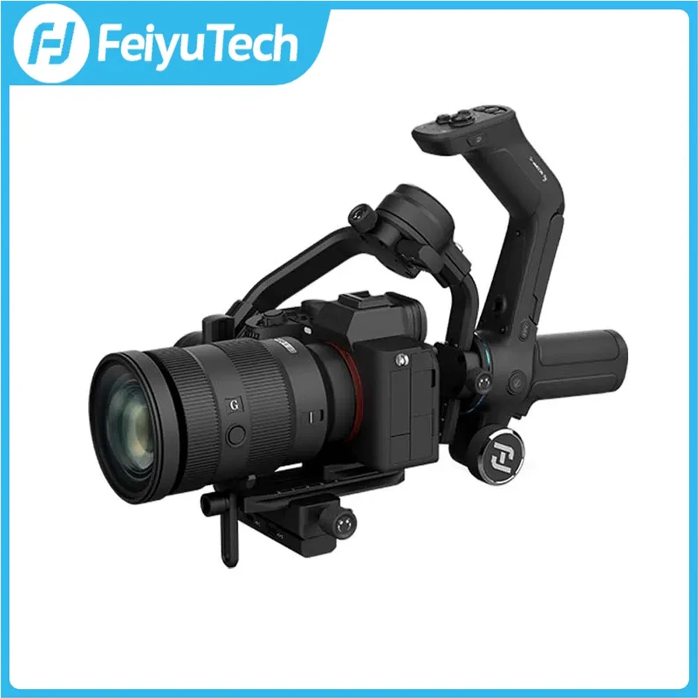 

FeiyuTech Official Feiyu SCORP-C 3-Axis Handheld Gimbal Stabilizer Handle Grip for DSLR Camera Sony/Canon/Nikon with 2.5kg Load