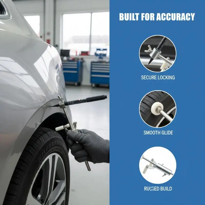 New Car Wheel Eyebrow Scriber Auto Sheet Metal Dent Repair Tool Data Recovery Wheel