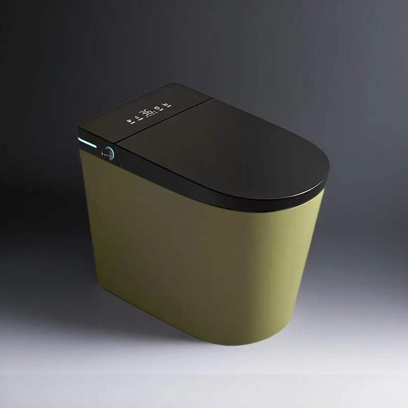 2026 New Design Black Color Automatic Small Room Floor-Mounted Instant Hot Water Remote Control Seat Heating WC Smart Toilet