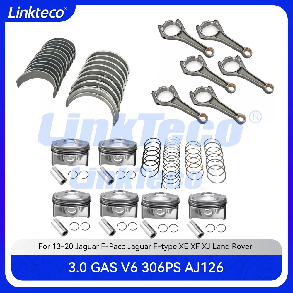 

Главный коленчатый вал, подшипник шатуна и поршневое кольцо для 3,0 T 306PS AJ126 14-20 3,0 T Jaguar XE XF XJ Land Rover Range Rover