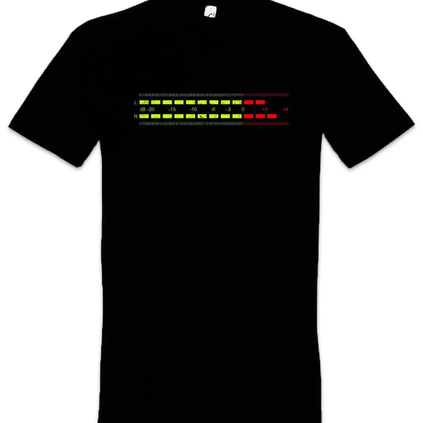 DB Meter I T Shirt Decibel Music Bass Retro Radio Cassette Tape Record Vinyl vintage Washed Unisex graphic Comfortable Stylish