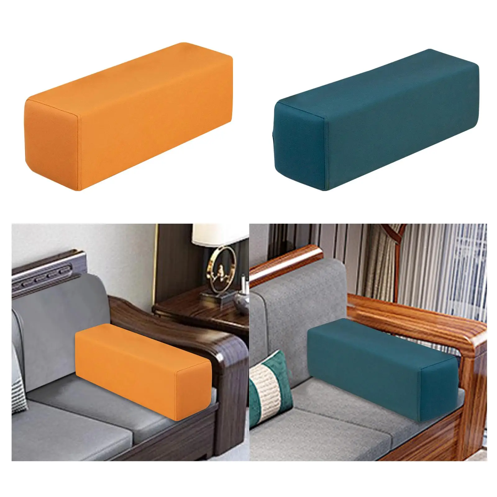 Bantal Sandaran Lengan Sofa Bantal Penopang Guling Serbaguna dengan Sarung Bantal Sandaran Tangan Dapat Dilepas untuk Sofa Mobil Kamar Tidur Sofa Tempat Tidur
