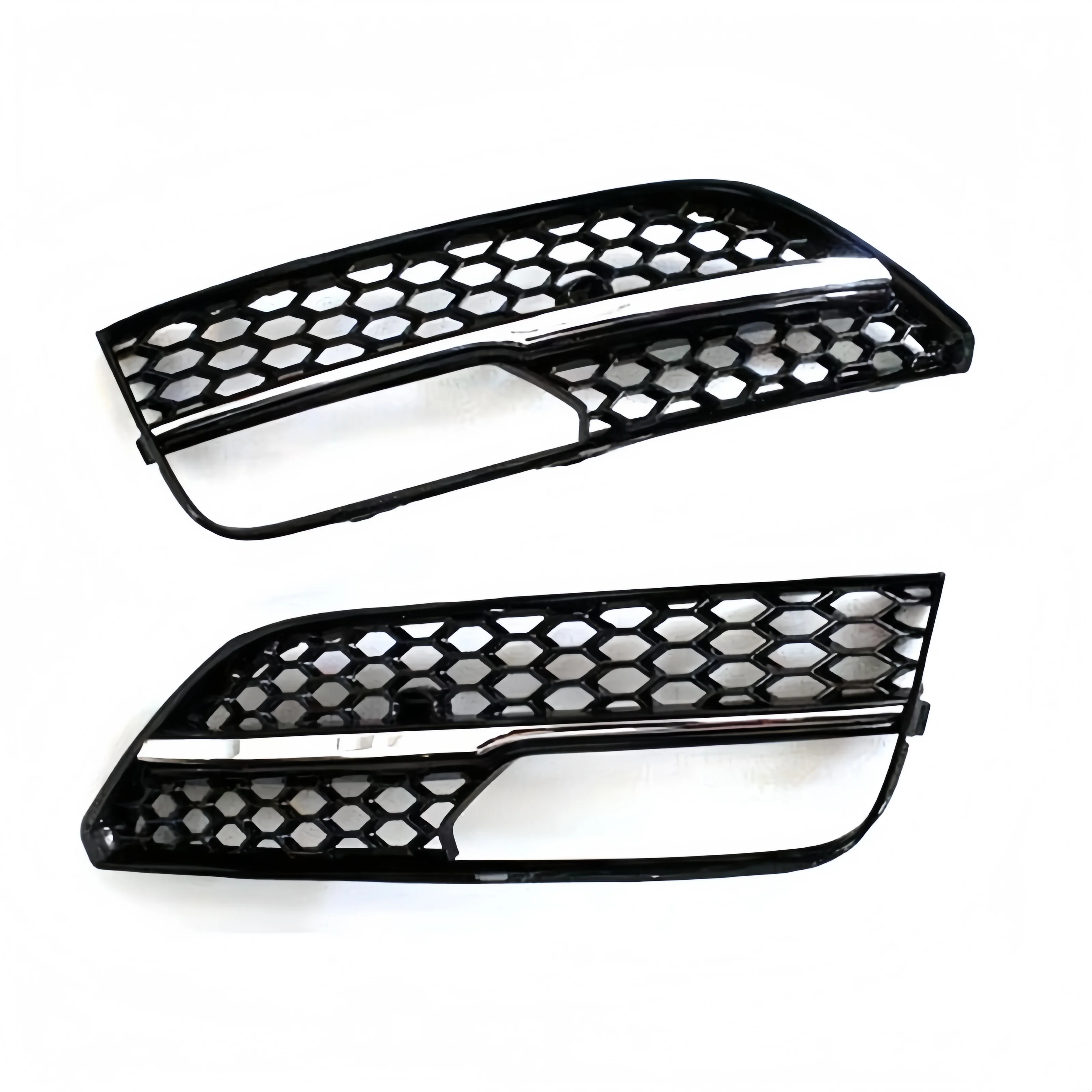

Car Front Bumper Fog Light Grille For Audi A3 Hatchback 2013 2104 2015 2016 Lamp Grill Cover Honeycomb Hex Mesh Auto Accessories