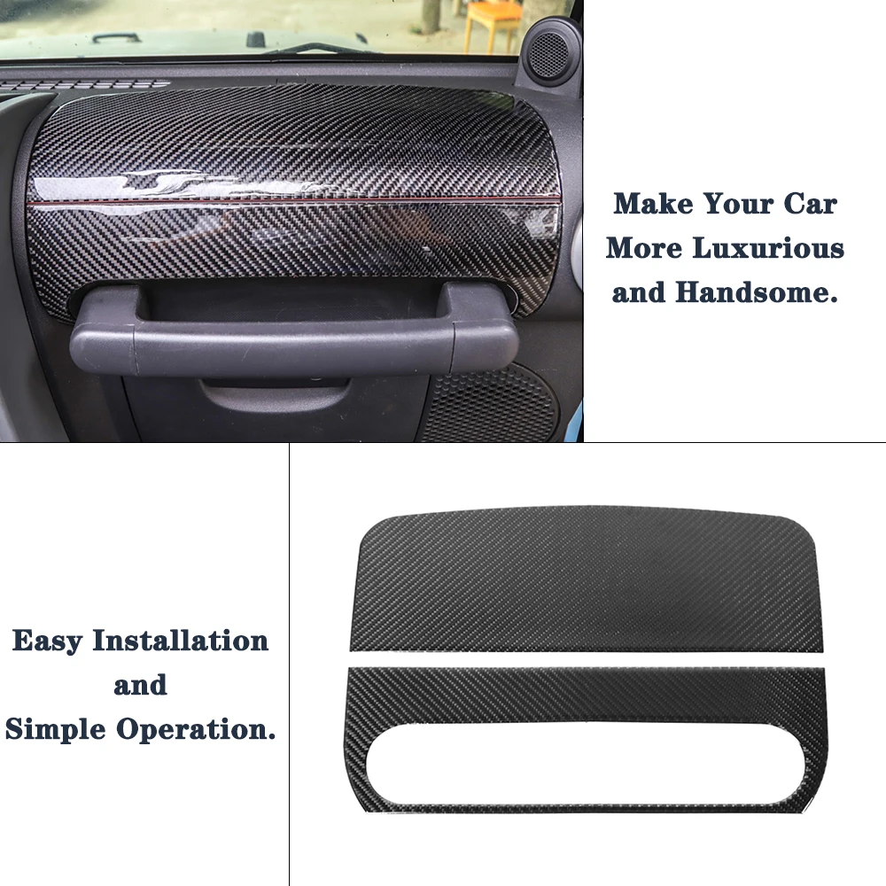 Car Front Co-Pilot Armrest Panel Decoration Cover Trim for Jeep Wrangler JK 2007 2008 2009 2010 2/4-Doors Interior Accessories