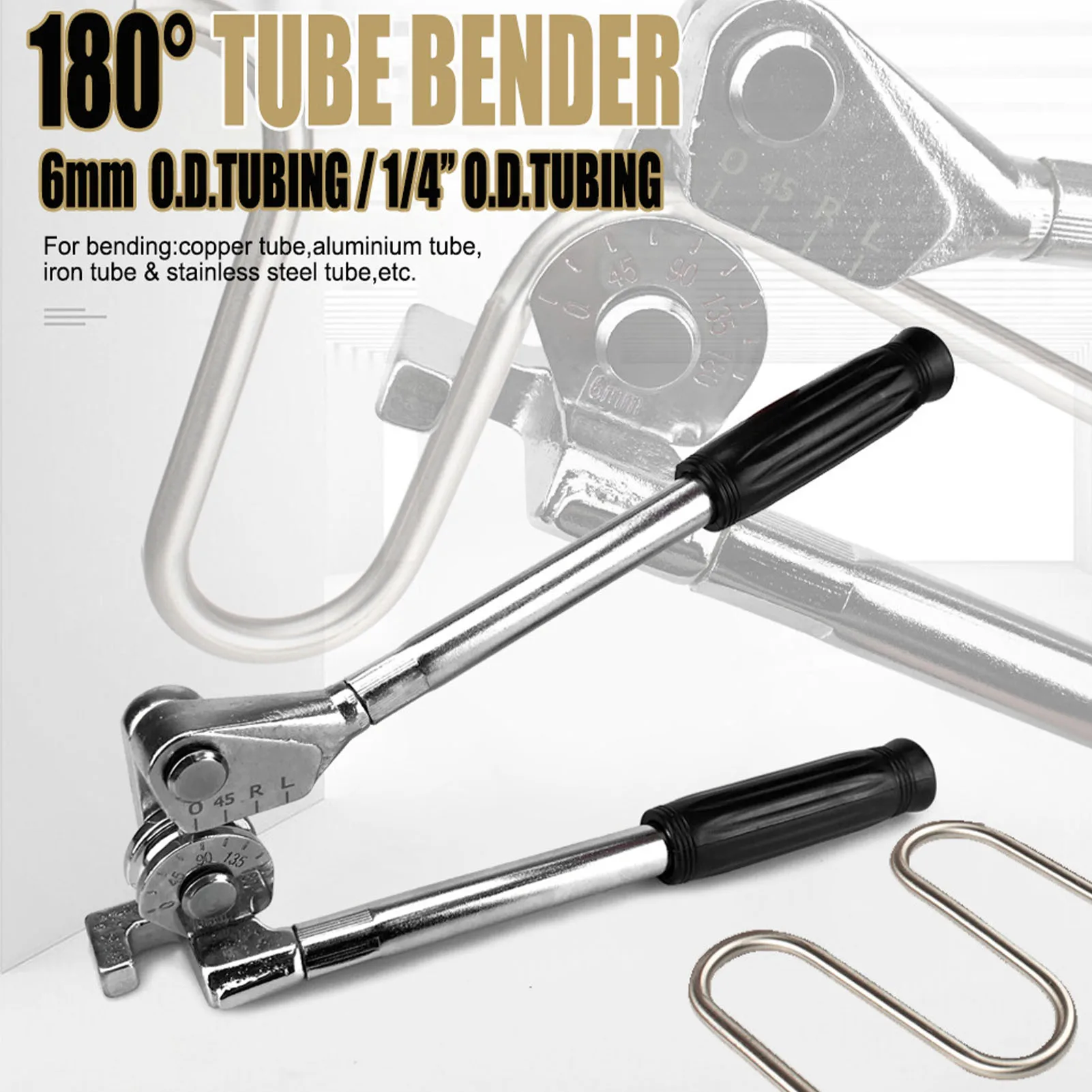 

6mm Tubing Bender 180 Degree Pipe Pliers Tube Bending Tool for Copper Aluminum Stainless Steel Tube Bending Pliers Tubing Bender