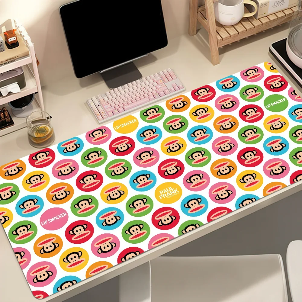 Monkey P-Paul F-Frank Mouse Pad Non-slip Thickened MousePad Student Cushion Large Writing Gaming Lockedge Office