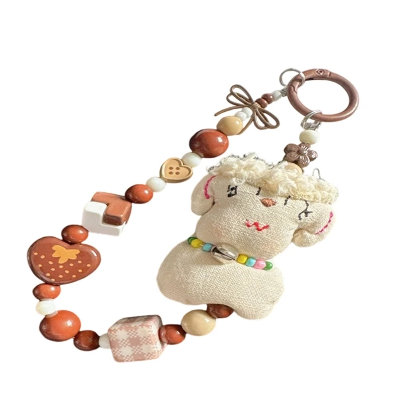 Artistics Lamb Design Keychain Sturdy PVC Build For Keys Or Purses M76B