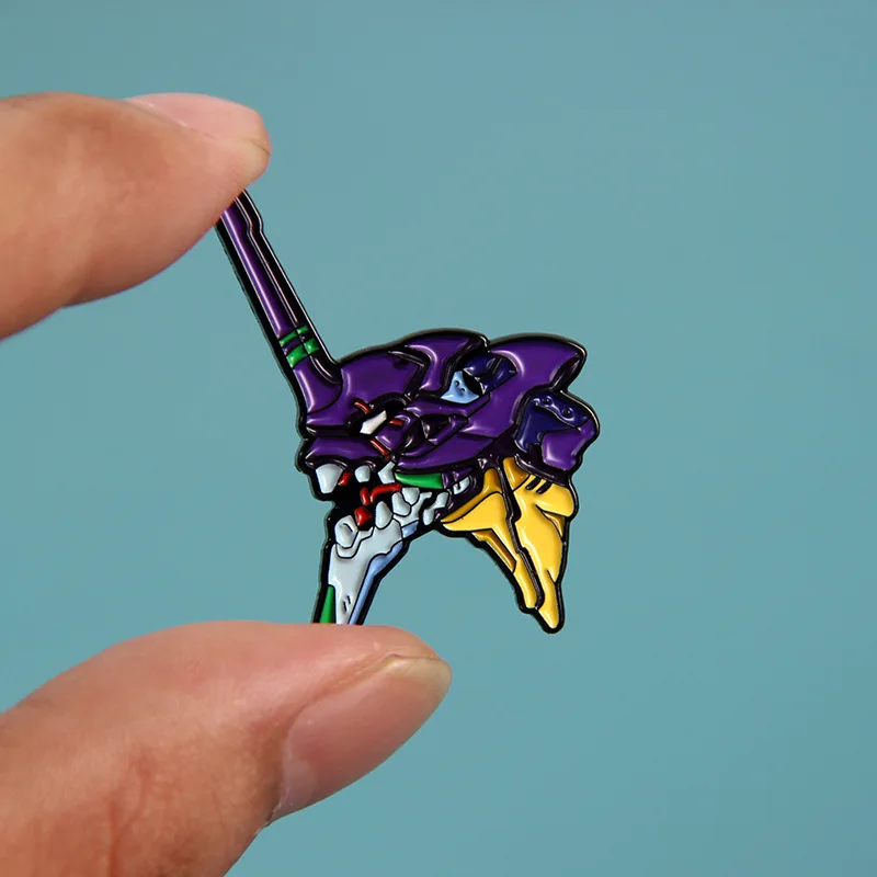 2024 Disney's new explosive first machine EVA-01 brooch anime new century gospel warrior badge