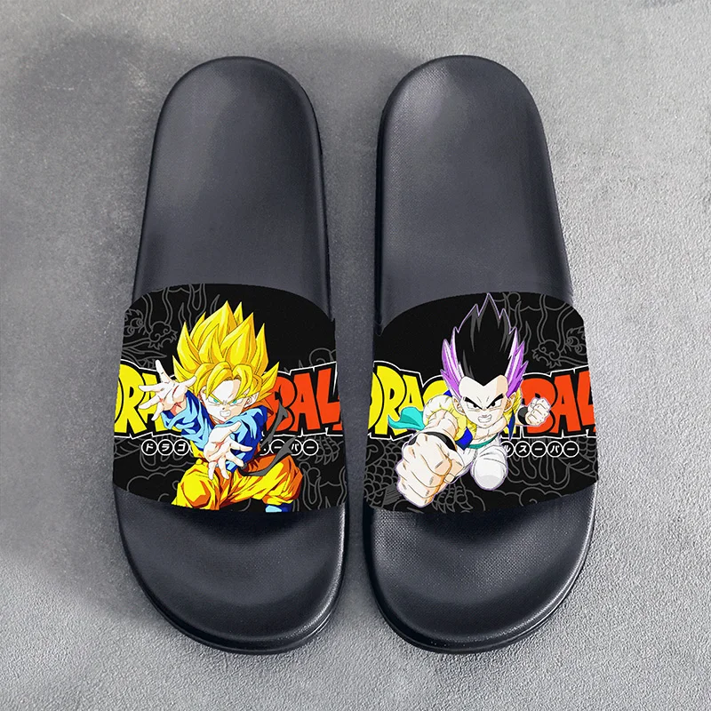 

Summer Sandals Slippers Anime Dragon Ball Gotenks Son Goten Cosplay Slippers Cartoon Shoes For Men Women Unisex Halloween Gift