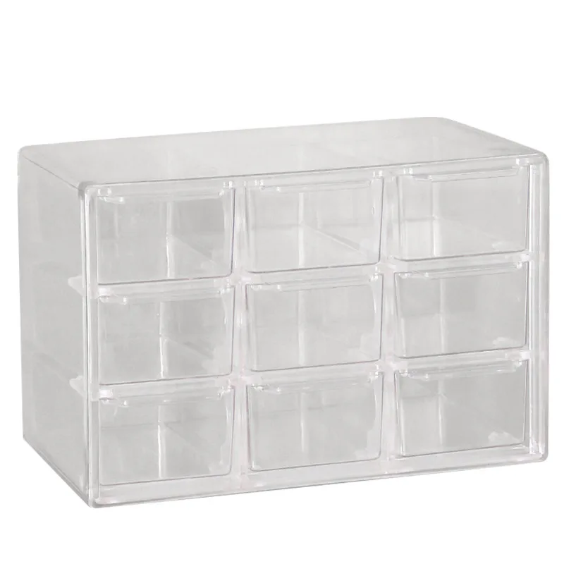 

Nippo contact lens drawer style storage box transparent large capacity portable dustproof desktop storage box for contact lenses