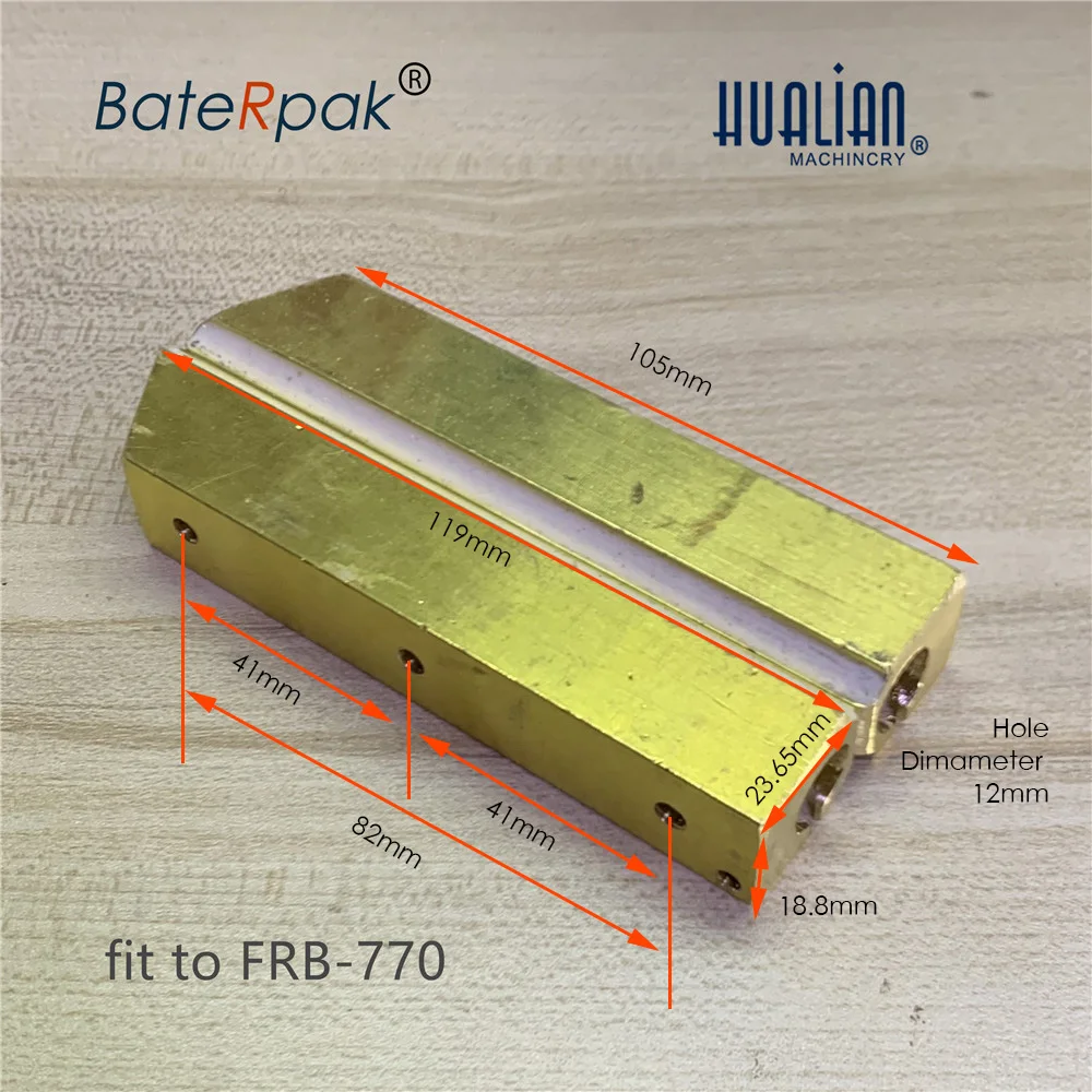 Rifornimento d'ottone di BateRpak del supporto di calore della macchina di sigillamento della banda di HUALIAN FRB-770I riscaldare il blocco, FRBM-810I/FRM-980I
