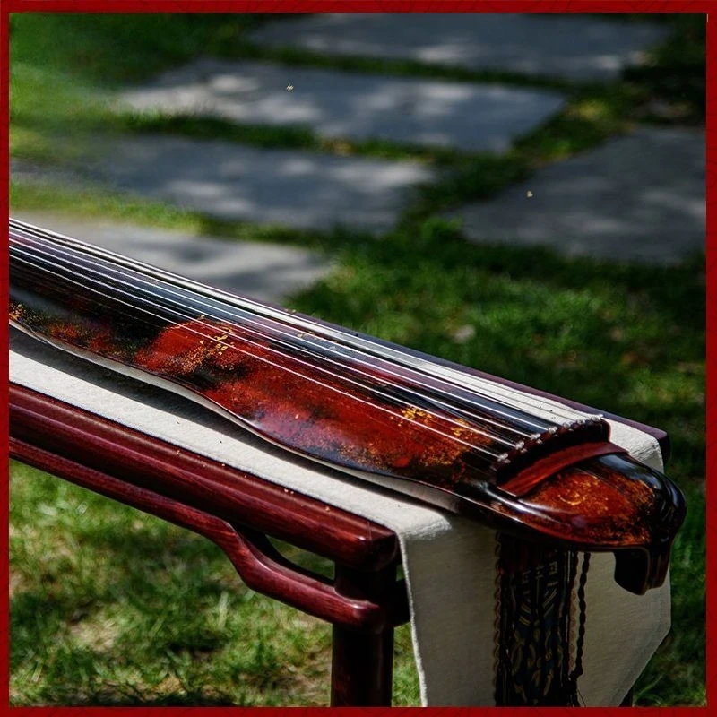 Guqin musical instruments for beginners to enter the grade test, a full set of raw lacquer seven-string Fuxi fir piano teaching