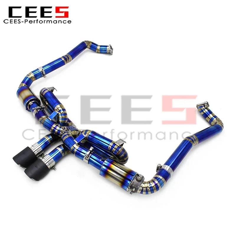 cees Exhaust Pipes for PORSCHE 718 Cayman/Boxster 2.0T 2016-2023 Titanium Performance Escape Car Exhaust System Muffler