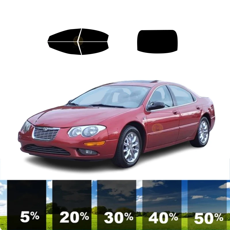 

precut Removable Window Tint Film For Car 100% UVR 5%-35%VLT Heat Insulation Carbon ﻿For CHRYSLER 300 4 DR SEDAN 1999-2004