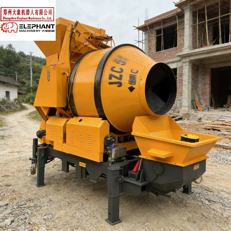 Customized Hot Seller Electric Model Concrete Mixer With Pump Construction Machine Diesel Concrete Mixers