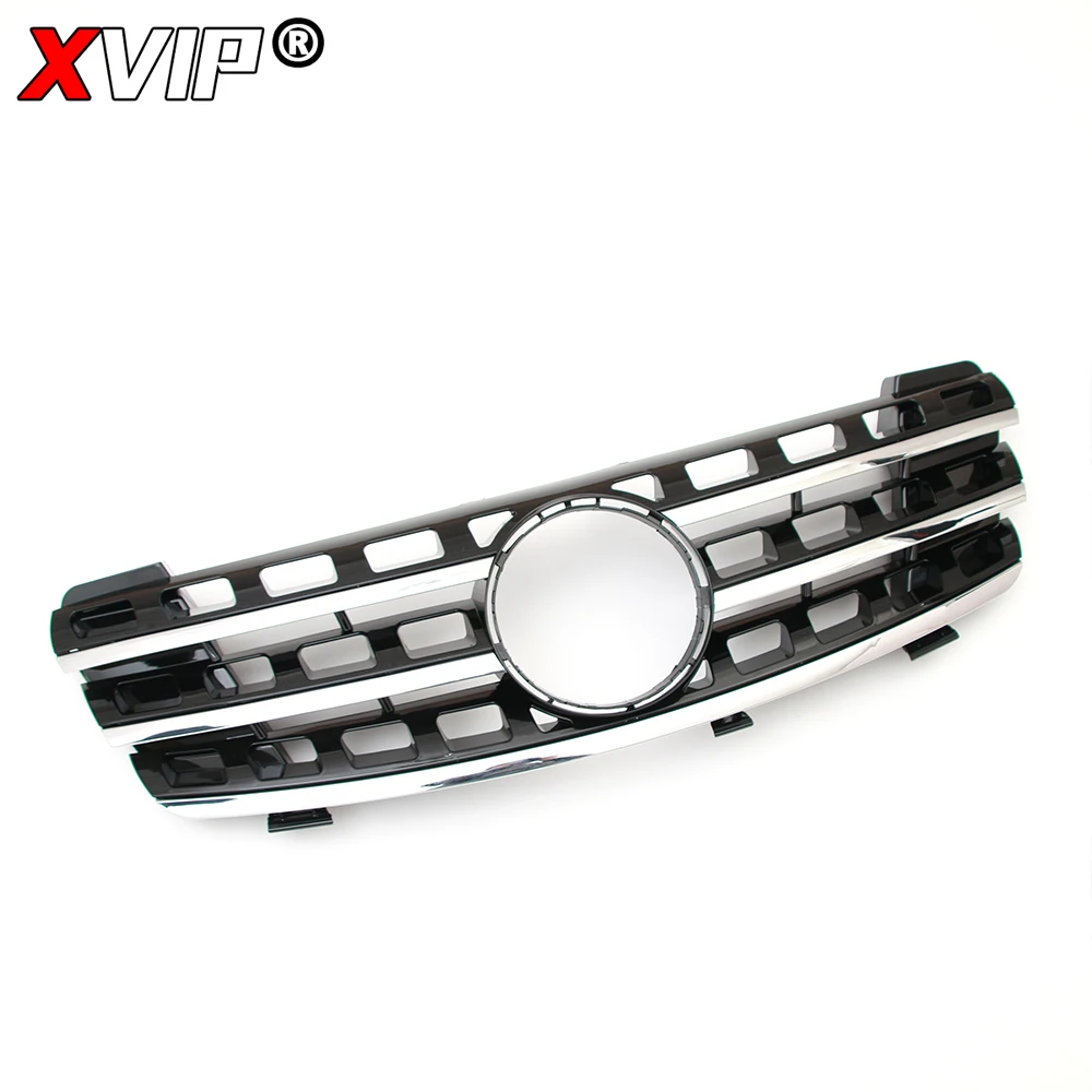 XVIP Chrome Diamonds Style Front Racing Grille For Mercedes Benz ML W164 2005-2008 ML320 ML350 ML500 AMG GTR Style Bumper Grille