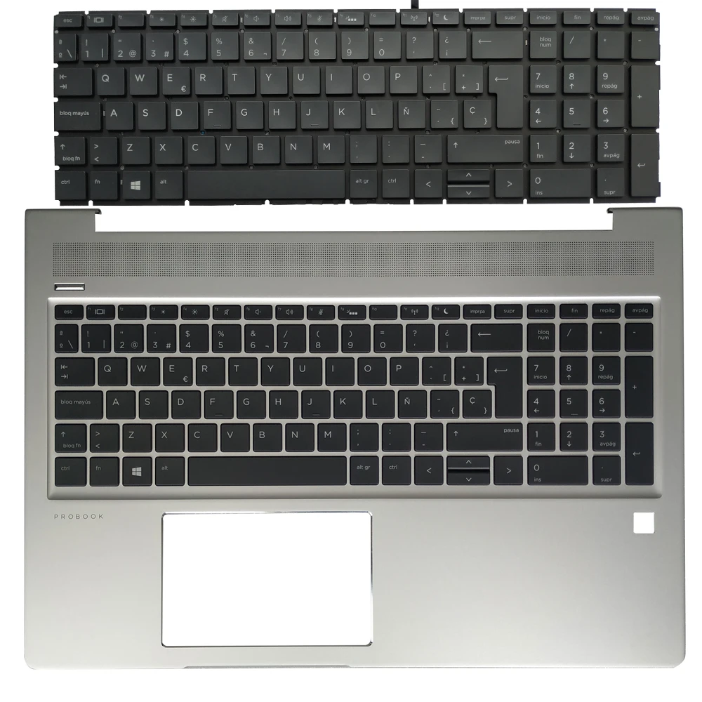 New Spanish/Latin Keyboard For HP ProBook 15 450 G6 455 G6 455R G6 450 G7 455 G7 455R G7 Laptop LA/SP With Palmrest Upper Cover