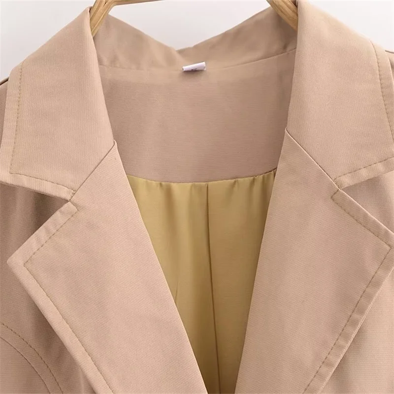 EllYANEllTIAN-Blazer Slim pour Femme, Gilet à Boutonnage Simple, Poches à Rabat, Glace Trempée, Nouveau, Automne, Hiver, 2024