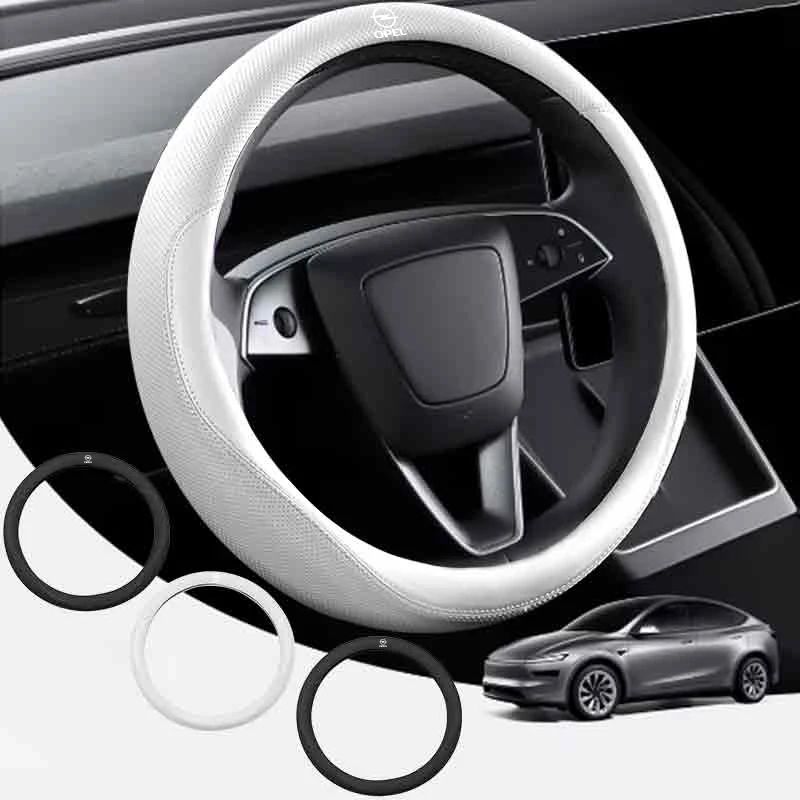 Nappa Leather Car Steering Wheel Cover ,Non-slip, Breathable For Opel Corsa Astra Insignia Vectra Zafira Meriva Mokka Grandland - view 3