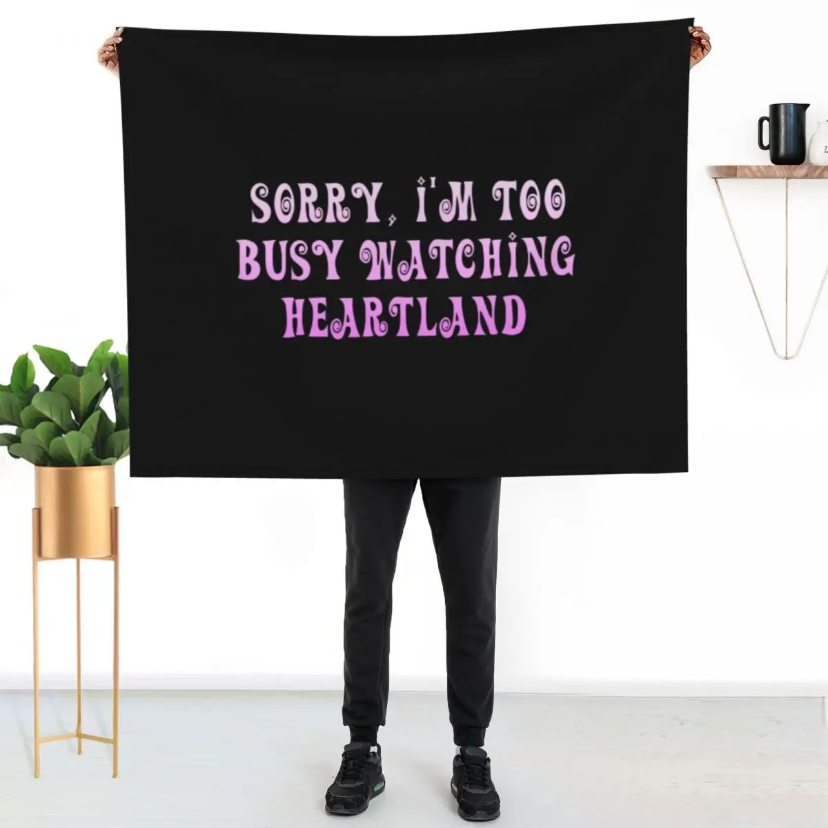 Heartland - too busy Throw Blanket Flannel Fabric Fashion Sofas cosplay anime Beautifuls Softest Extra Large Throw Blankets