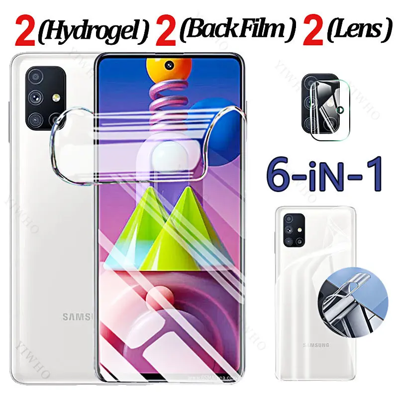 For Samsung Galaxy M51 M21 2021 M53 M33 M23 M13 Case Front Back Hydrogel Fim Screen Protectors for Sumsung M 51 53 33 23 13 Lens