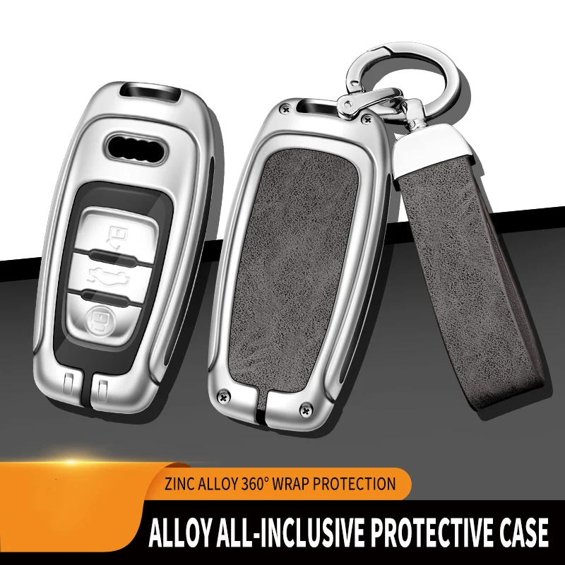 Автомобильный чехол для ключа с дистанционным управлением для Audi Q8 RSQ8 A6 C8 S6 RS6 A7 S7 RS7 A3 8Y A8 D5 4N RS E-tron GT Q4 Q7, аксессуары для ключей