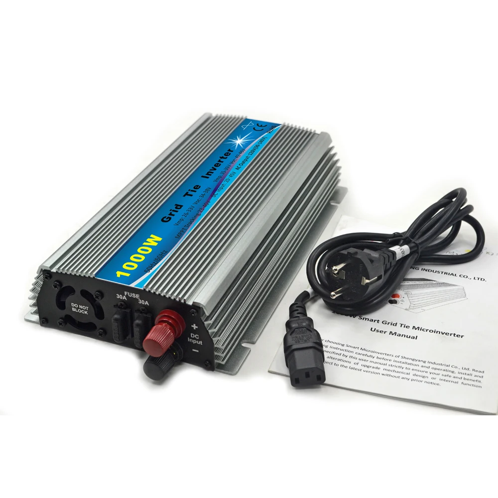 1000W Solar Grid Tie Inverter  DC20V-45V to AC120 or 230V Pure Sine Wave MPPT Micro Inverter